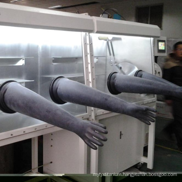Two working stations glove box for lithium battery production glovebox